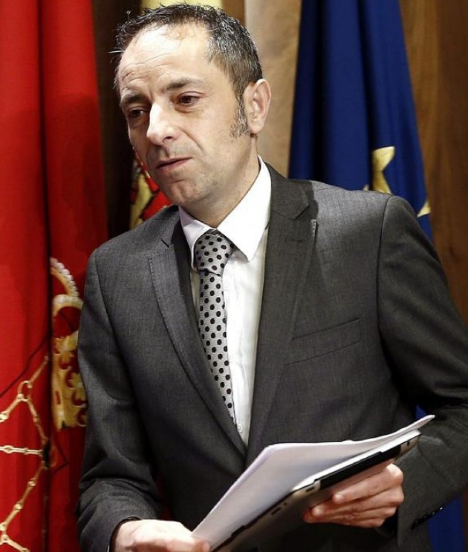 El consejero portavoz del Gobierno de Navarra, Juan Luis Sánchez de Muniáin.