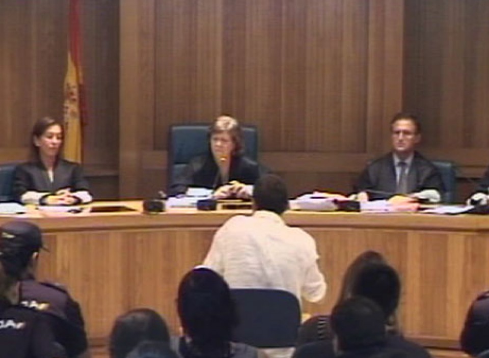 Arnaldo Otegi en el juicio por el caso Bateragune.