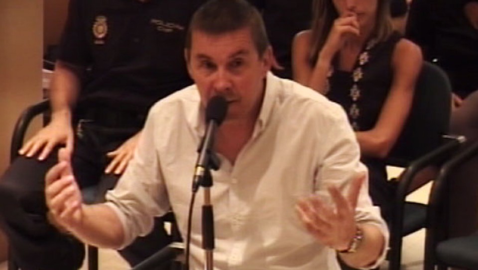 Arnaldo Otegi, durante el juicio del caso Bateragune. EiTB
