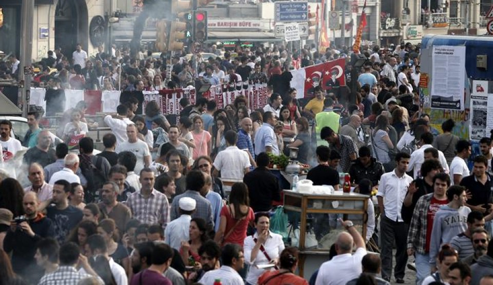 Otras jornada de protestas en Ankara. 