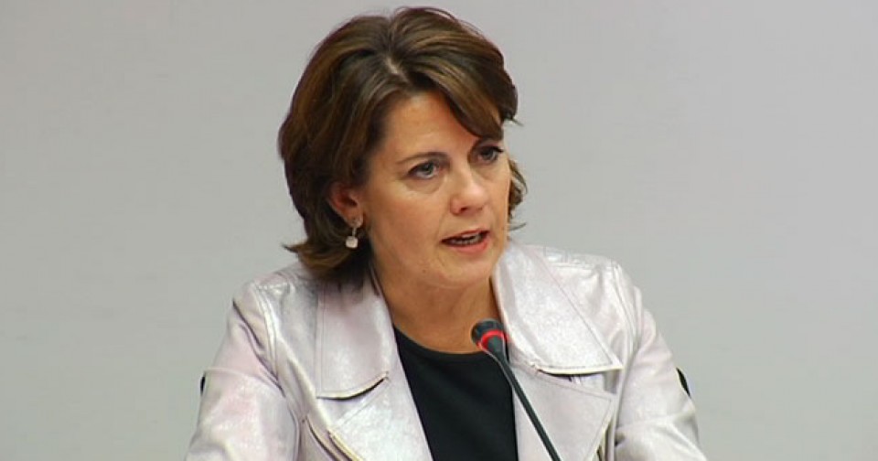 Yolanda Barcina Nafarroako Gobernuko presidentea. Artxiboko irudia: EFE