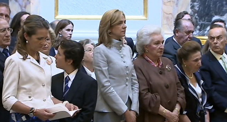 La Infanta Cristina, junto a la Familia Real. Foto: eitb.com