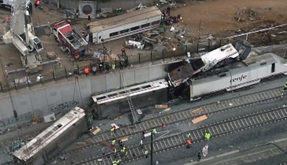 Se cumple un mes del accidente de tren que dejó 79 muertos. Foto: EFE