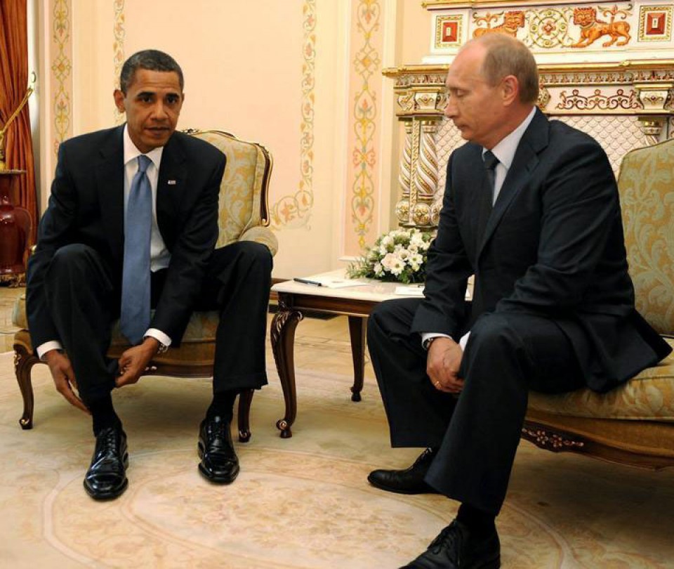 Barack Obama eta Vladimir Putin, bilera batean. EFE