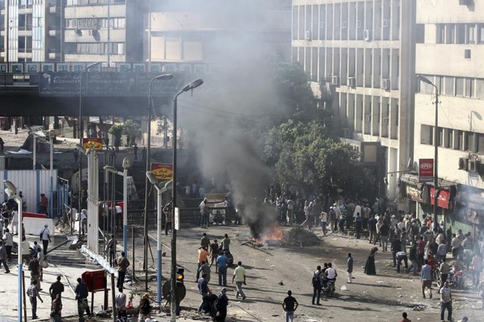 Imágenes de incidentes y enfrentamientos en Egipto. EFE