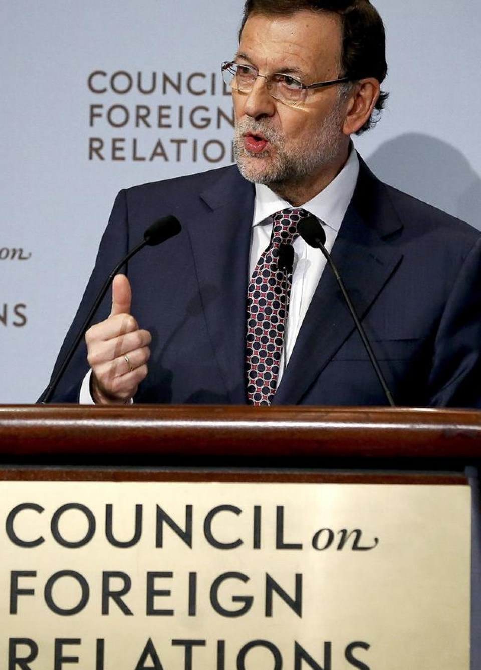 Mariano Rajoy en Nueva York. Foto:EFE