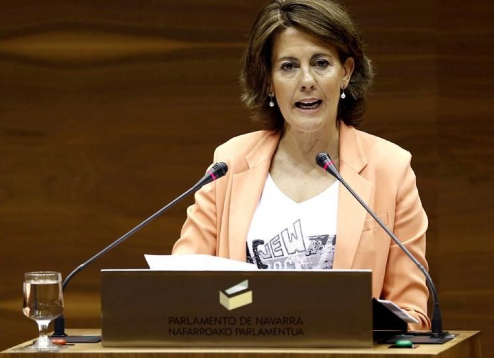 Yolanda Barcina Nafarroako presidentea. Argazkia: EiTB