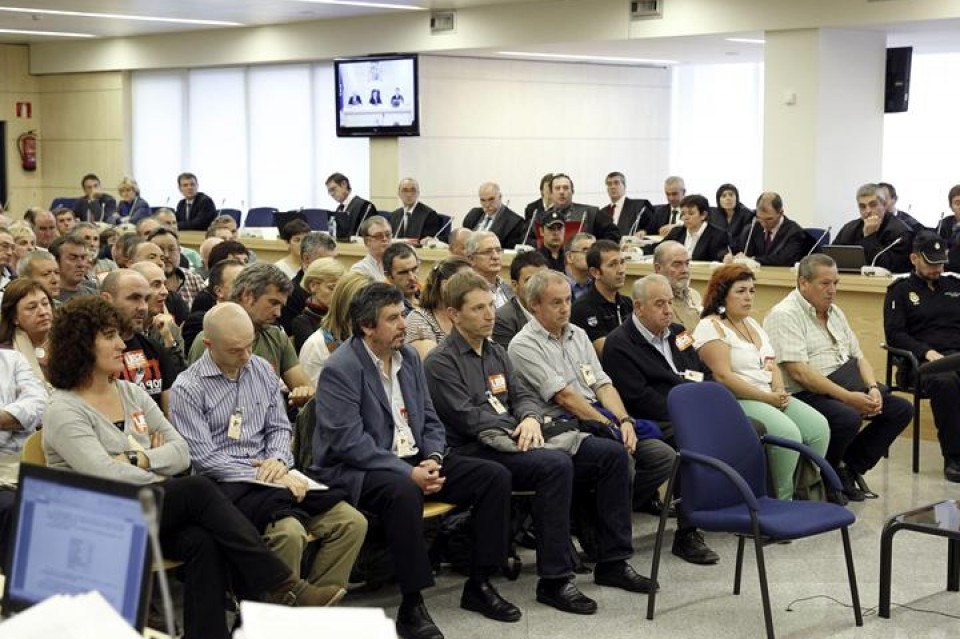 Este miércoles ha comenzado el juicio contra las herriko tabernas en la Audiencia Nacional.Foto: EFE