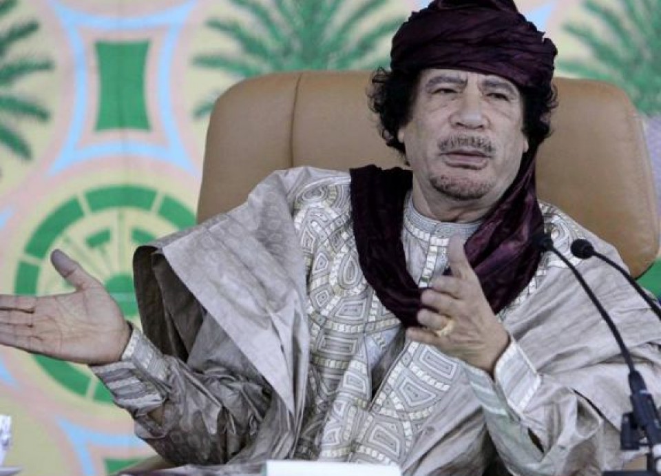 Muhamar el Gadafi, Libiako presidente ohia. Efe.