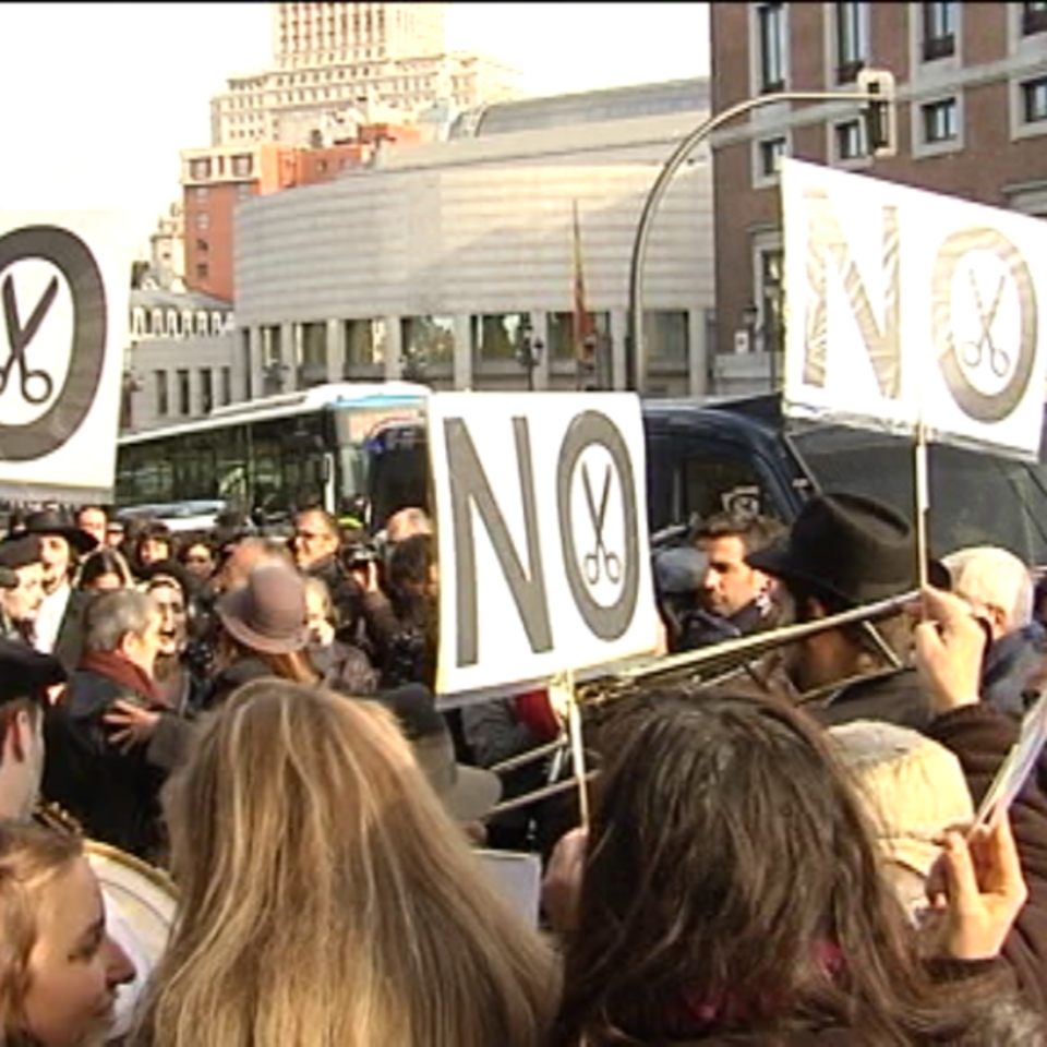 Una manifestación en Bilbao contra la LOMCE. EFE