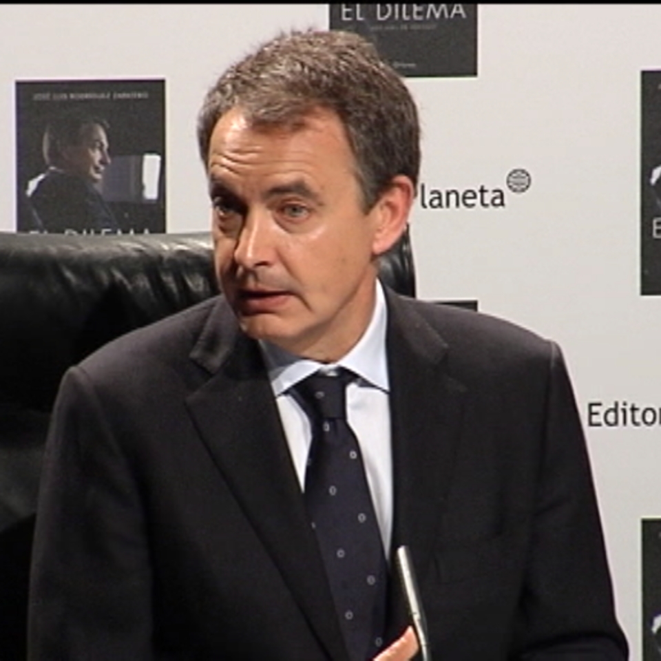 Jose Luis Rodriguez Zapatero Espainiako Gobernuko presidente ohia. EiTB