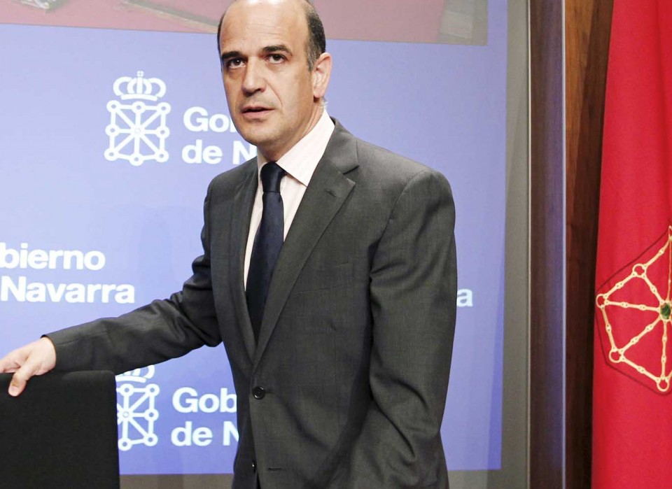 El presidente del Parlamento foral Alberto Catalán. EFE