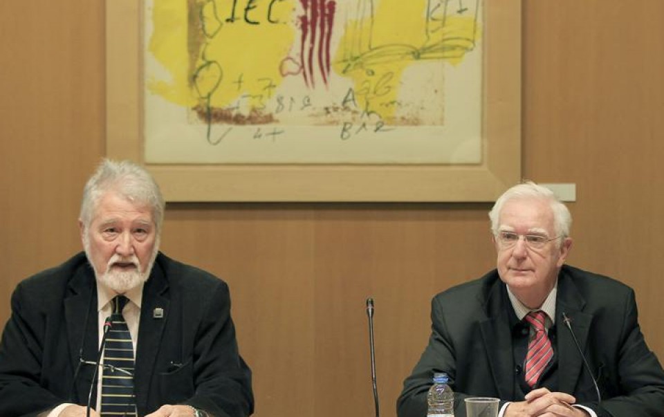 Jaume Sobrequés y Joandomènec Ros EFE