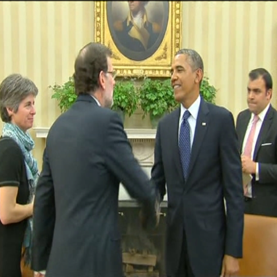 Rajoy, con Obama durante su visita a EE.UU. EITB.