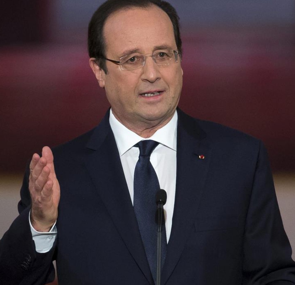 Francois Hollande Frantziako presidentea. Artxiboko irudia:EFE