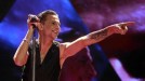 Dave Gahan Depeche Mode taldeko abeslaria, Bartzelonan emandako kontzertuak. Argazkia: EFE