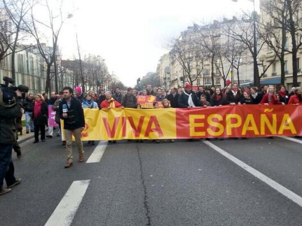 Manifestación contra el aborto en París. Foto: Xabier Madariaga
