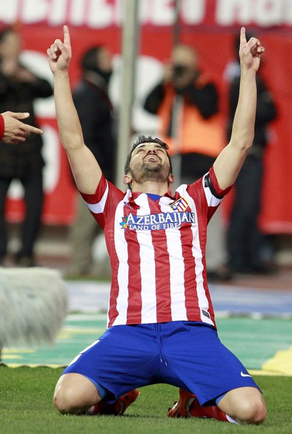 El jugador del Atlético de Madrid, David Villa. Foto: EFE