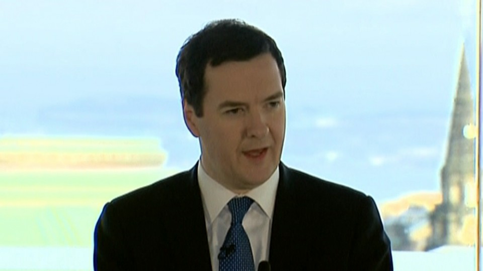 George Osborne, Erresuma Batuko Finantza ministroa.
