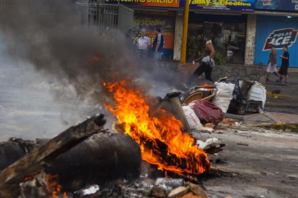 En Venezuela llevan sucediéndose las manifestaciones varias semanas. Foto: EFE 