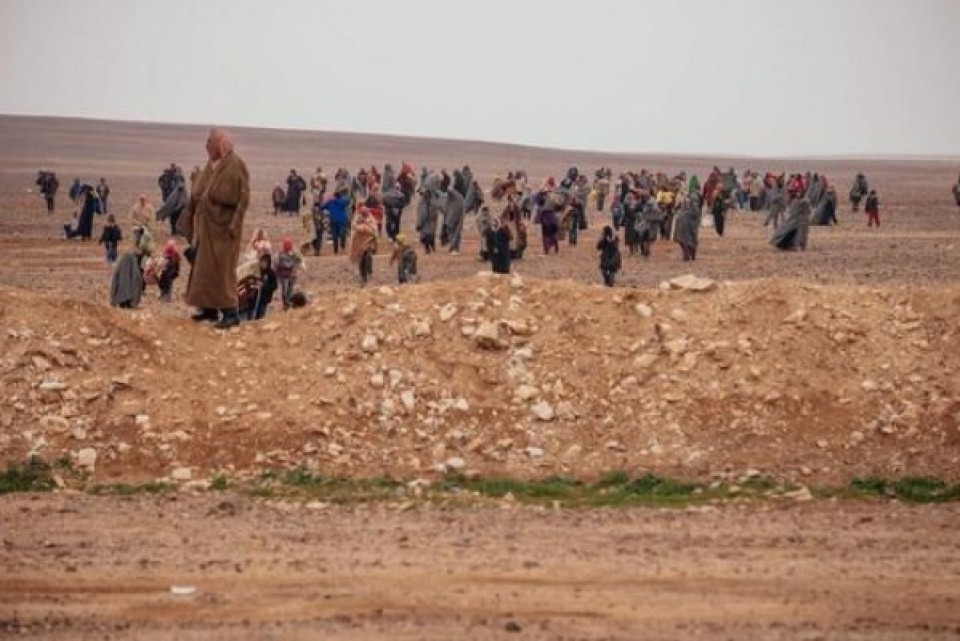 Refugiados sirios en el desierto de Jordania