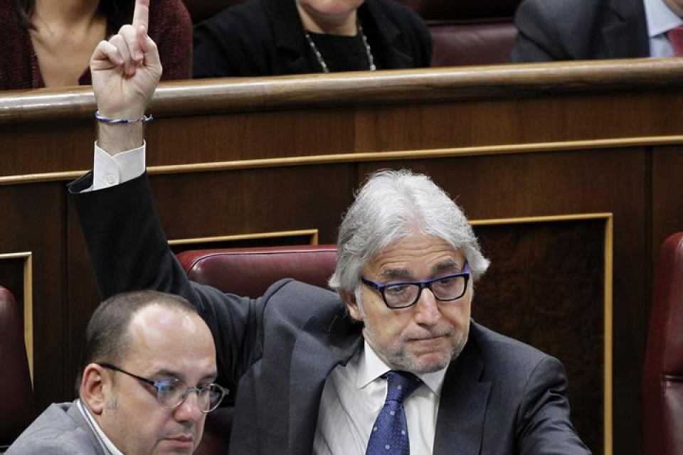 Daniel Sanchez Llibre CiUko diputatua Espainiako Kongresuan. Argazkia: EFE