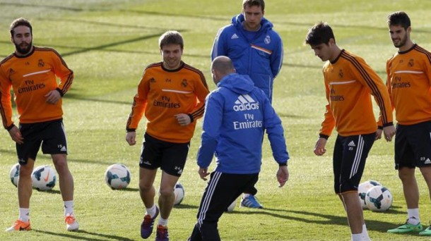 Entrenamiento del Real Madrid. Foto: EFE