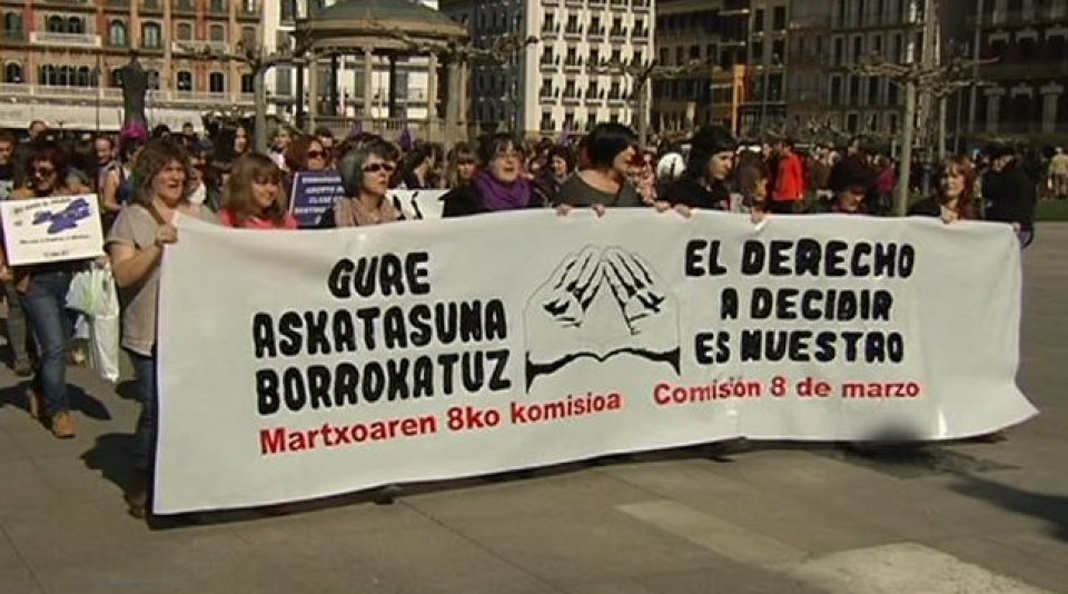 Manifestación en Pamplona. Foto: EiTB