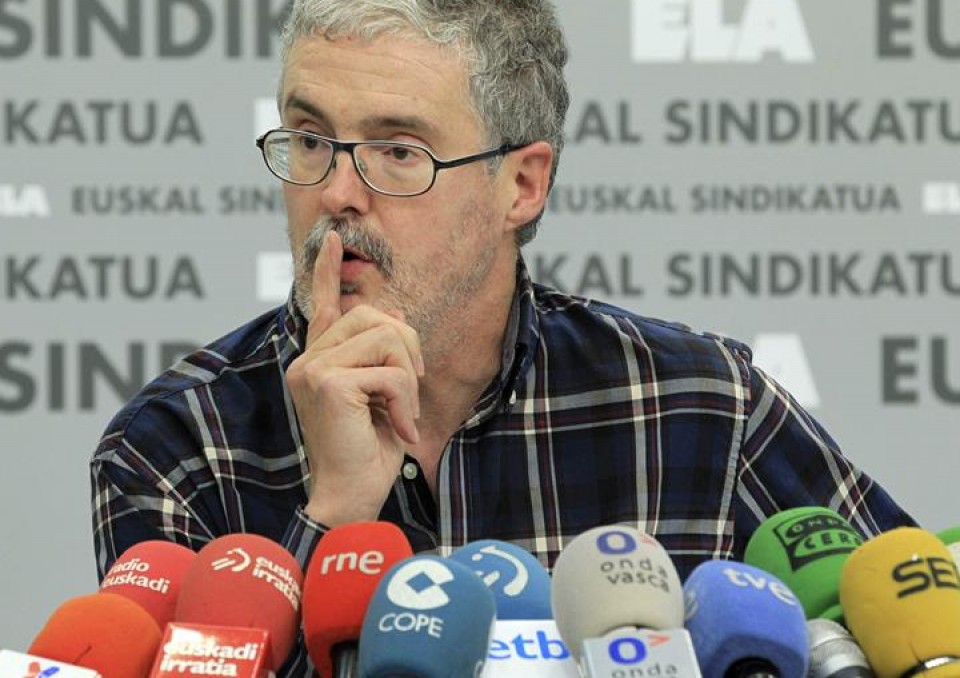 El secretario general de ELA también ha criticado al PNV y al Gobierno Vasco. Foto de archivo: EFE