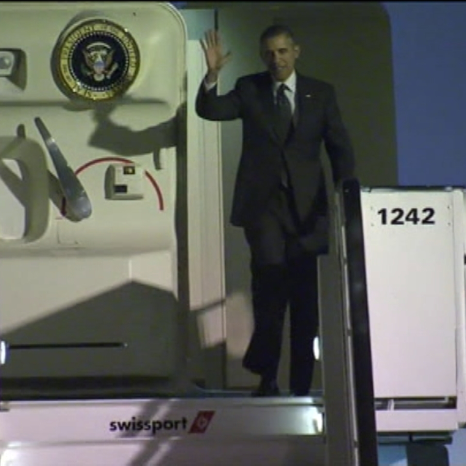 Barack Obama llega a Bruselas