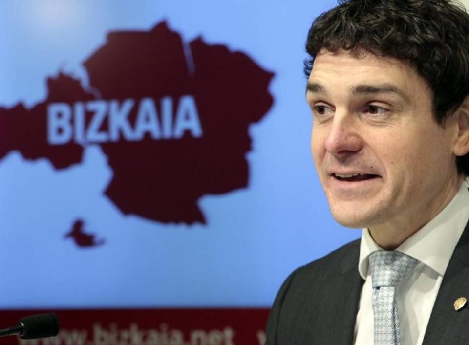 El candidato del PNV a diputado general de Bizkaia, Unai Rementeria.