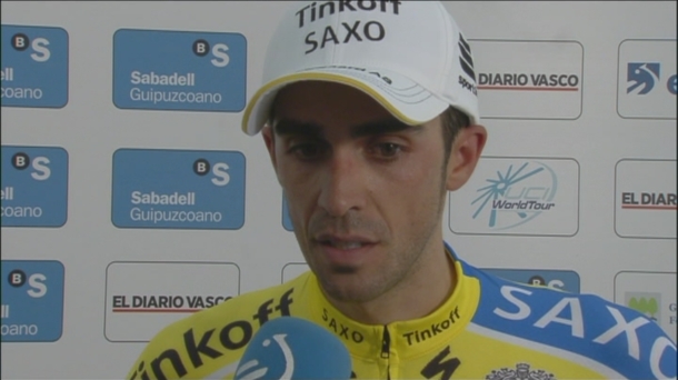 Alberto Contador gustora Ordiziko garaipenarekin
