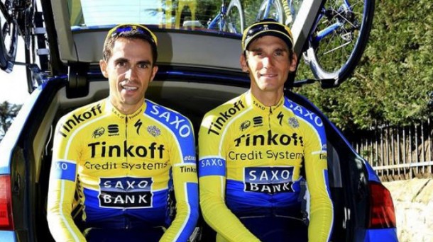 Roman Kreuziger, con Alberto Contador / EFE.