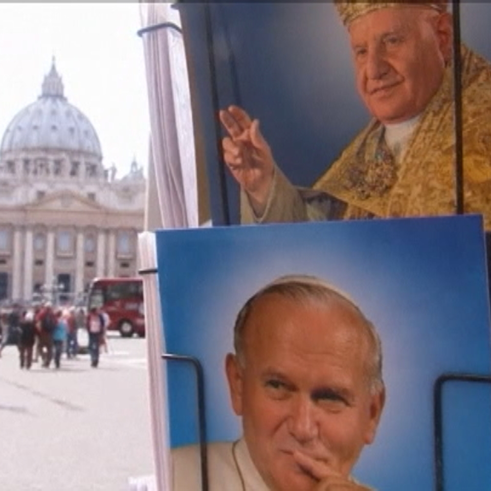 Roma se prepara para canonizar a Juan Pablo II y Juan XXIII