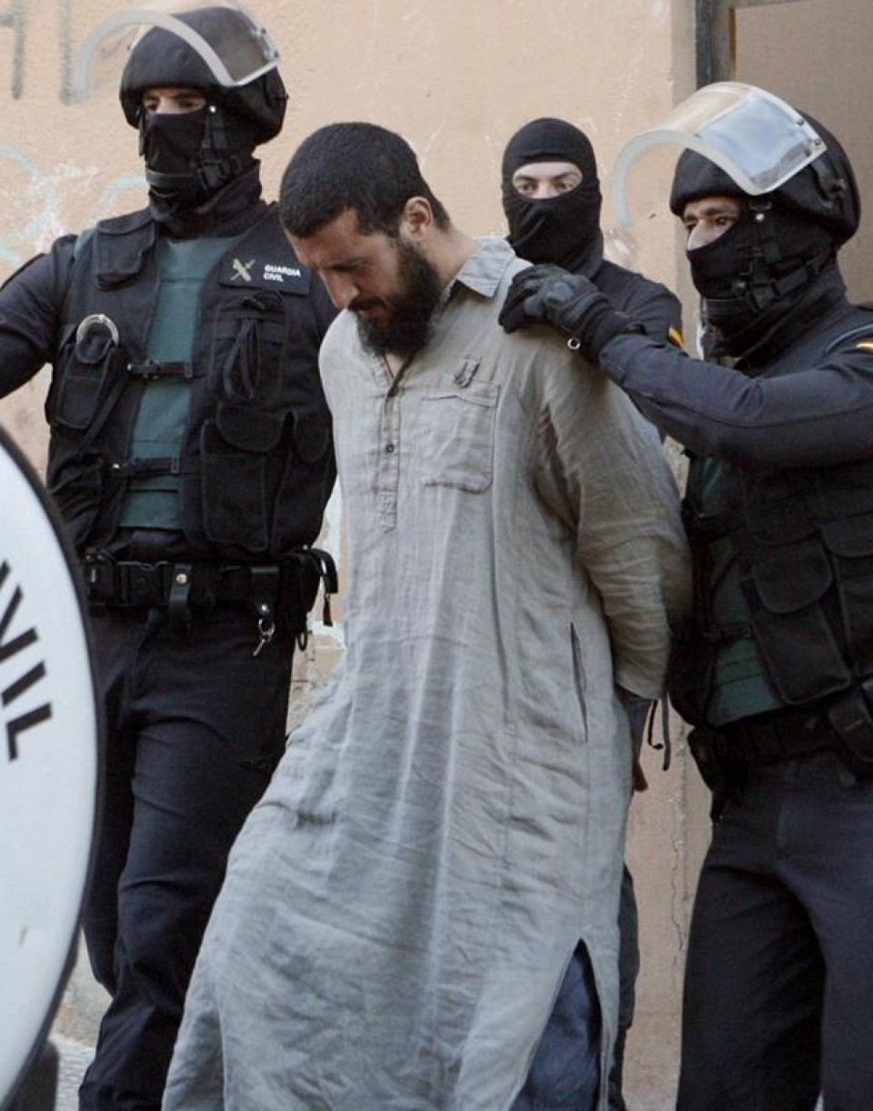Detención de un yihadista en Melilla. Imagen de archivo: EFE