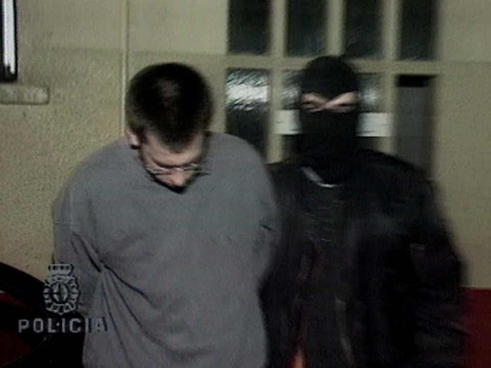 Igor Suberbiola en el momento de su detención, en Burdeos (Francia). Imagen de archivo: EiTB