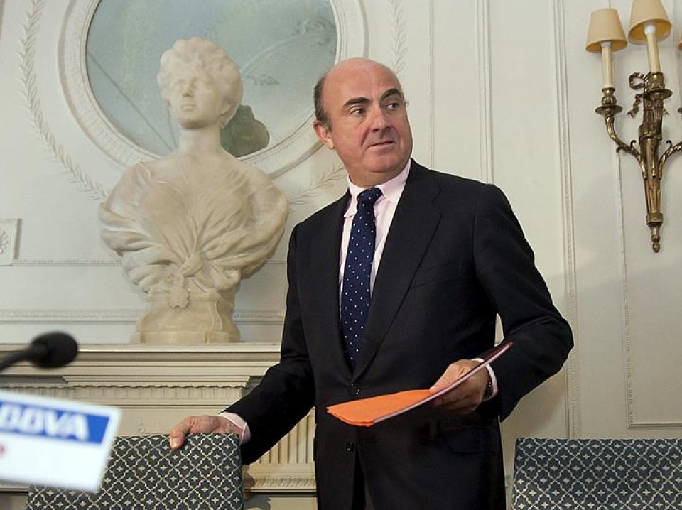 Luis de Guindos Espainiako Ekonomia ministroa. Artxiboko irudia: EFE