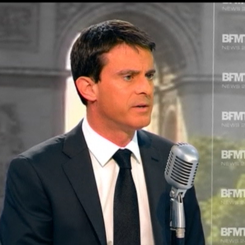 Manuel Valls Frantziako lehen ministroa. 