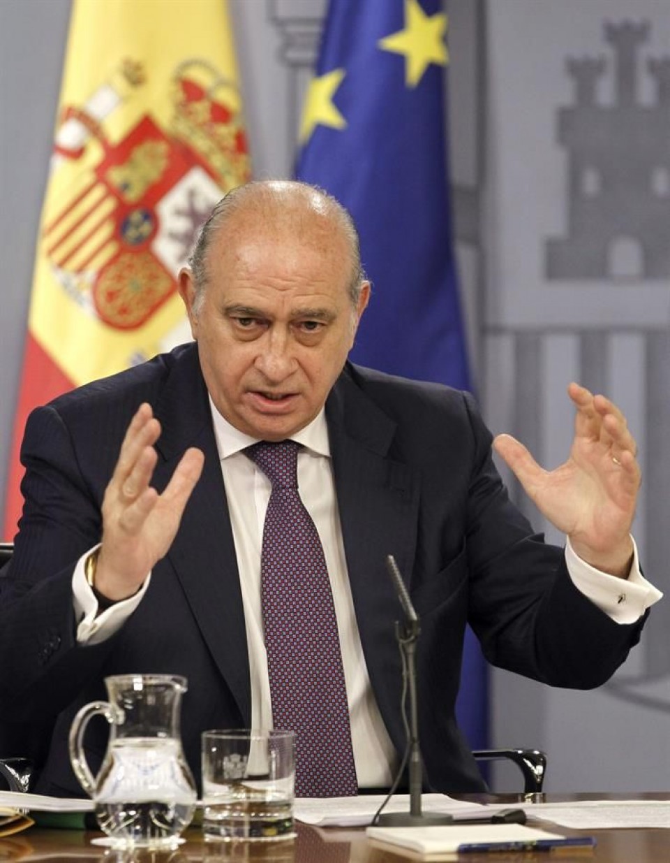 Jorge Fernandez Diaz Espainiako Barne ministroa. Artxiboko irudia: EFE
