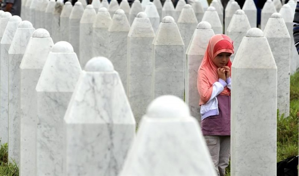 Srebrenicako biktimen aldeko memoriala. EFE