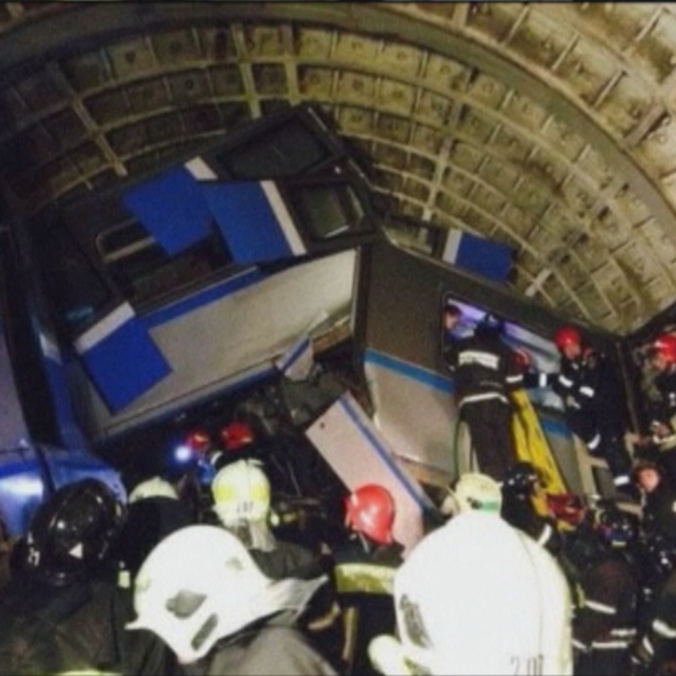 Accidente de metro en Moscú. EFE