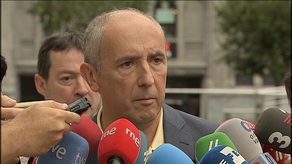 Josu Erkoreka, portavoz del Gobierno Vasco, hoy en Bilbao. Foto: EITB