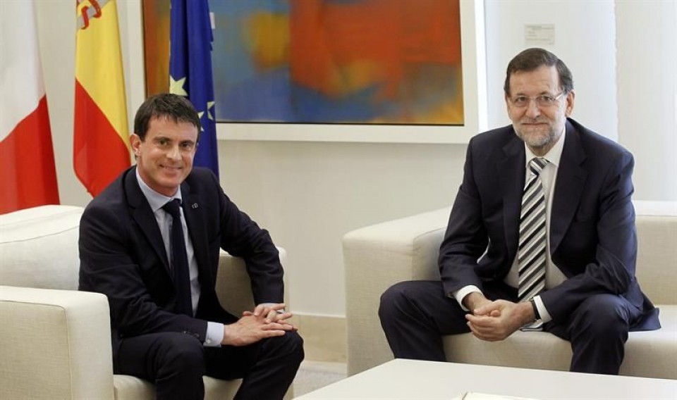 El presidente del Gobierno, Mariano Rajoy, y el primer ministro francés, Manuel Valls. EFE