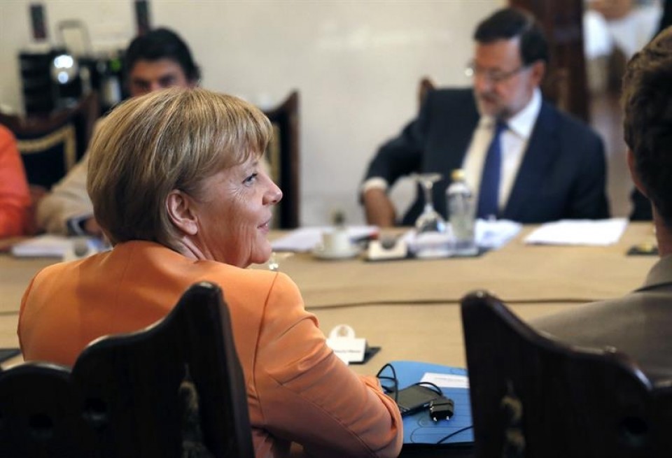 Reunión de trabajo entre Mariano Rajoy y Angela Merkel