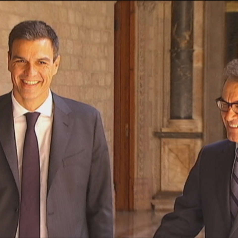 Artur Mas se ha reunido con el secretario general del PSOE, Pedro Sánchez. Foto: EFE