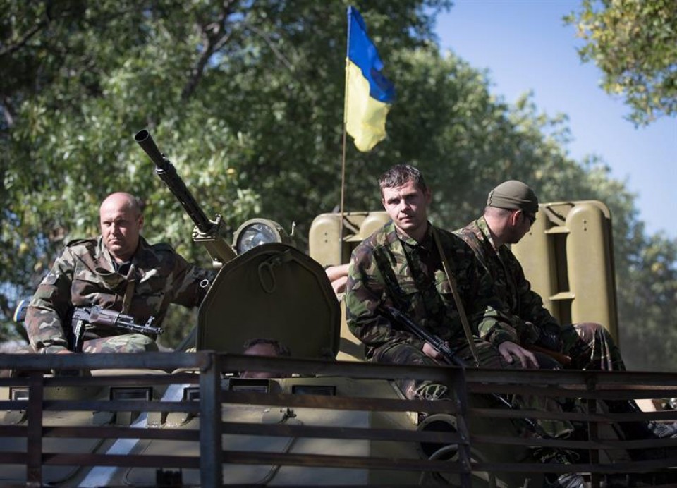 Soldados ucranianos