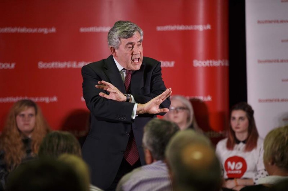 El laborista y exprimer ministro británico Gordon Brown.