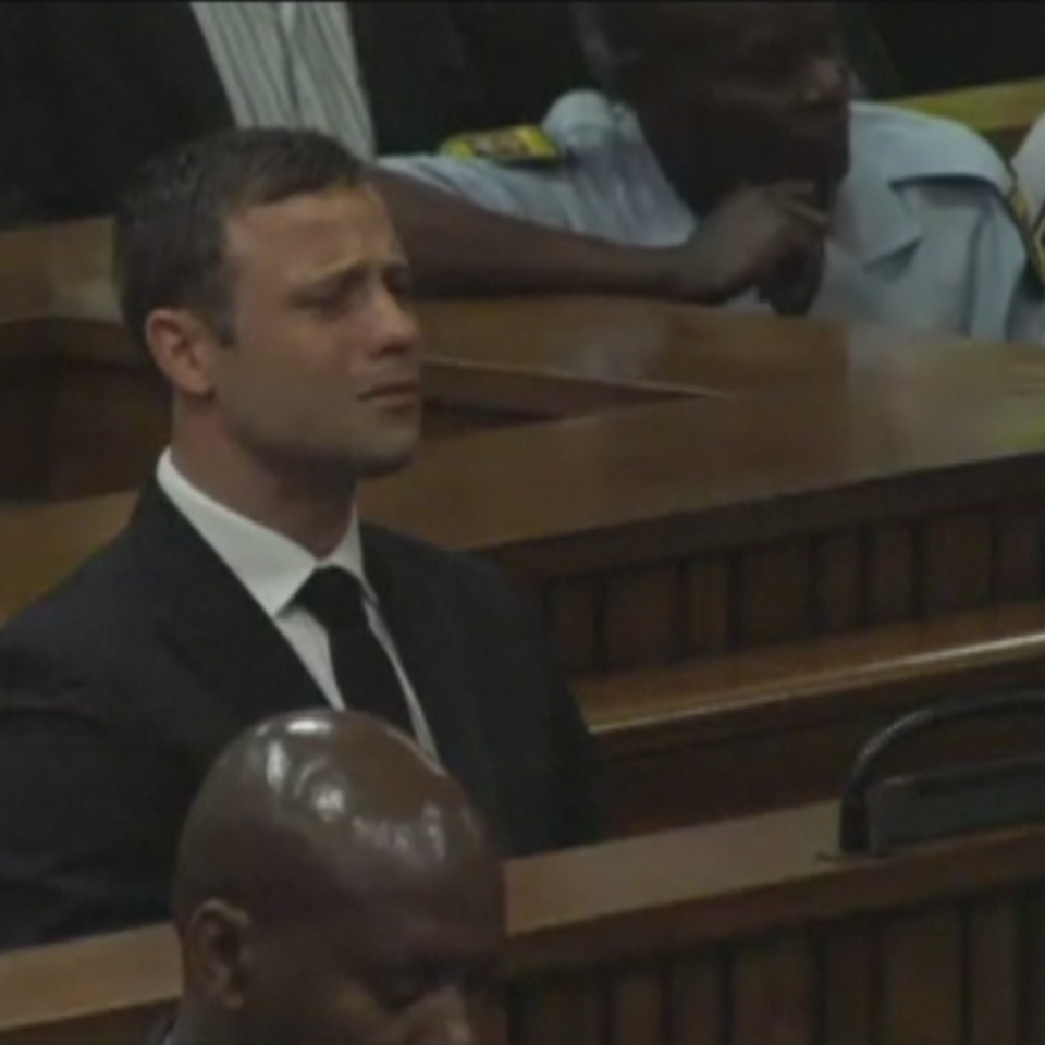 Oscar Pistorius durante el juicio. Foto: EFE