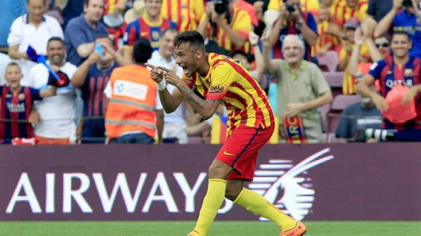 Neymar celebra un gol / EFE.