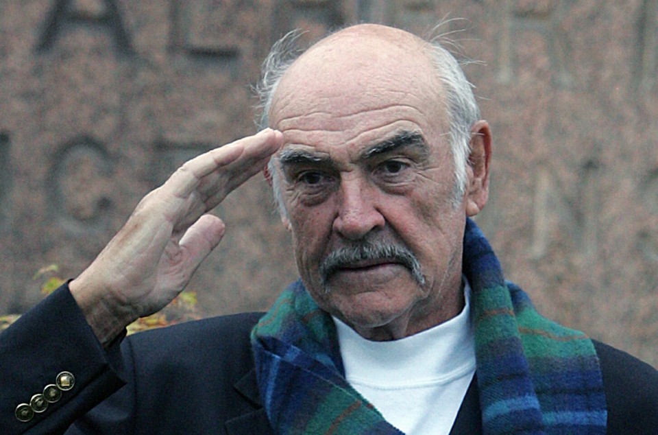 Sean Connery aktorea, independentziaren aldekoen aurpegi ezagunena